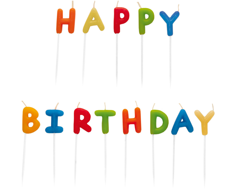 NEUTRAL Kerzen-Set Happy Birthday 550114
