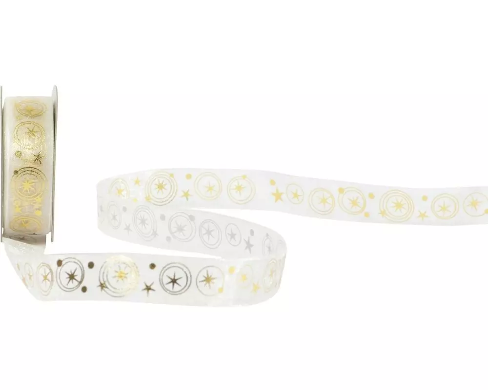 Spyk Spyk Geschenkband Enif 15 mm x 4 m, Cream