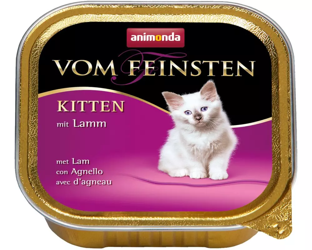 animonda Nassfutter Vom Feinsten Kitten Lamm, 100 g