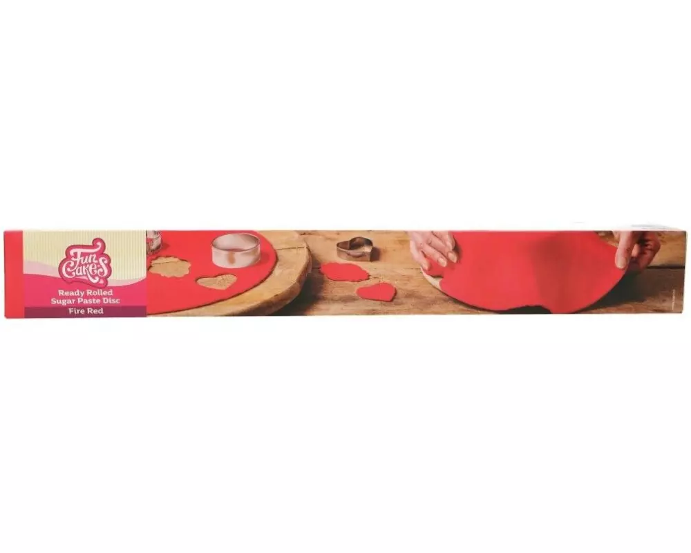 Funcakes Ausgerollte Fondant Decke Rot, 430g