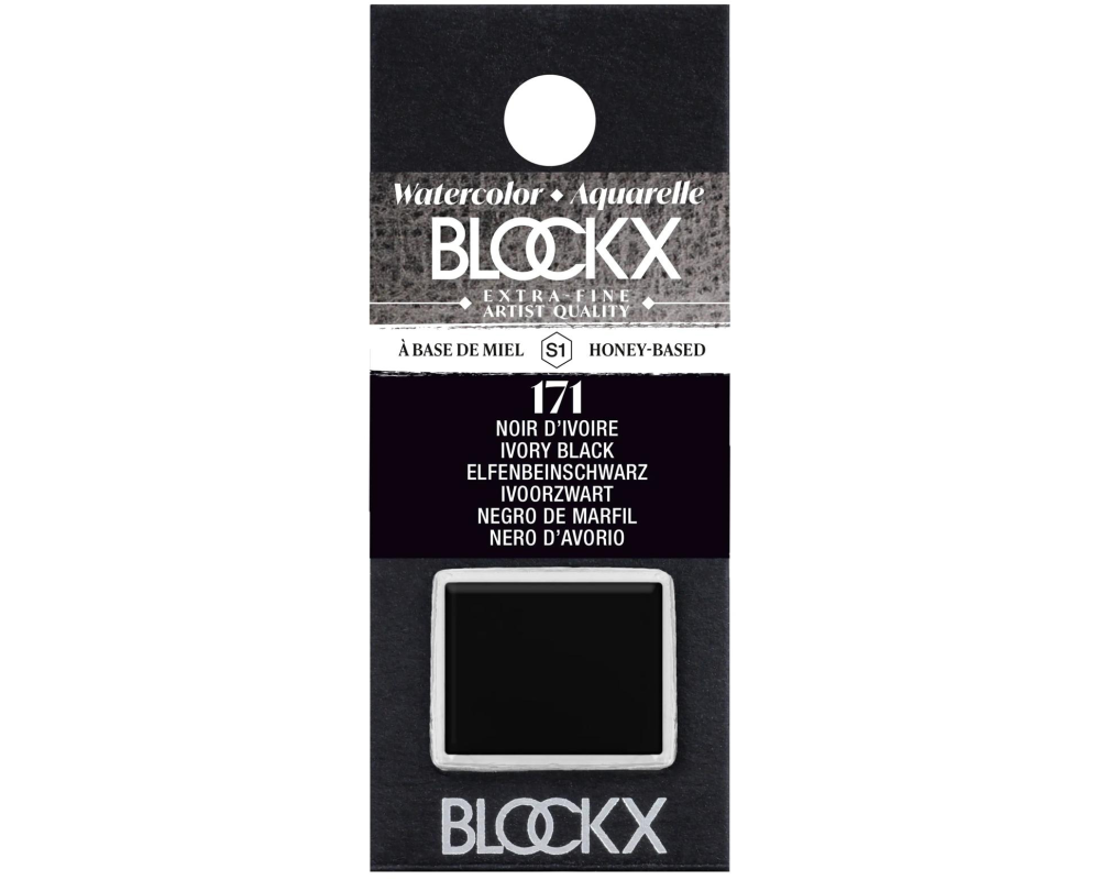 BLOCKX Aquarellfarbe 1.5ml 41171BXC elfenbeinschwarz