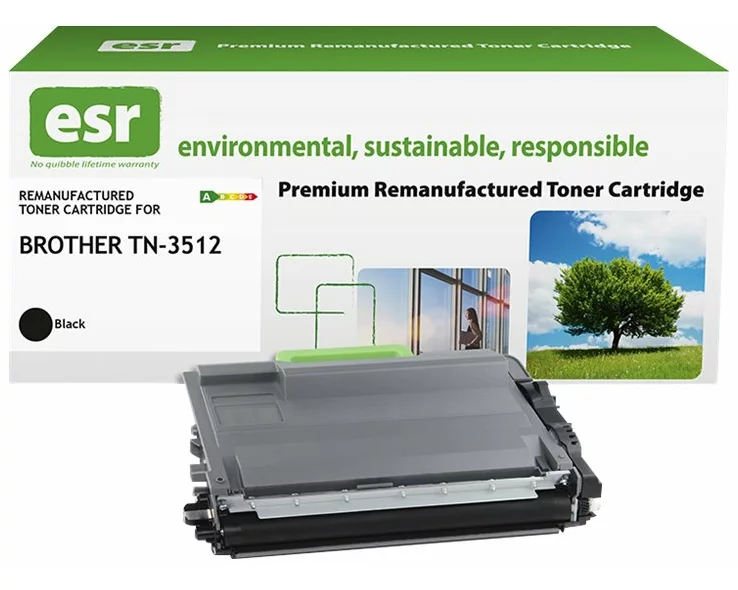 ESR Toner cartridge compatible with Brother TN-3512BK black remanufactured 12.000 pages
