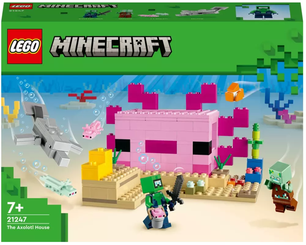 LEGO® Minecraft Das Axolotl-Haus 21247