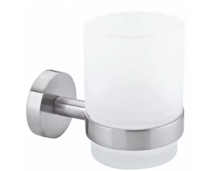 tesa Moon Zahnputzbecher Weiss/Silber