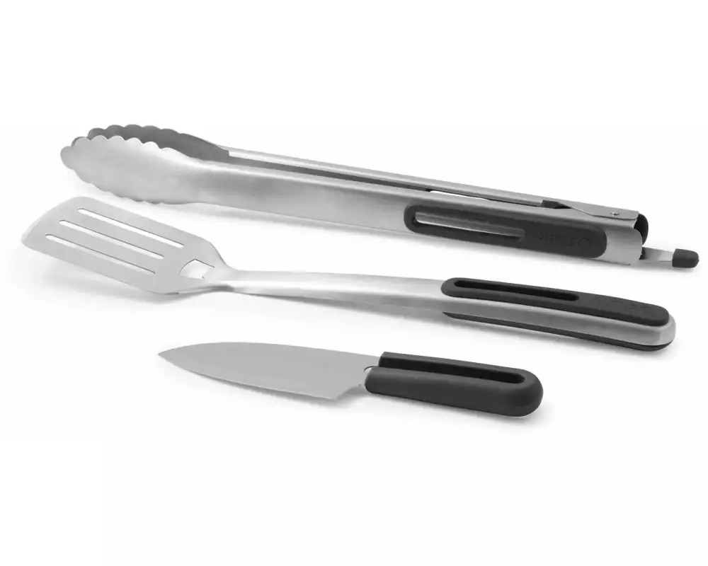 BioLite Grillbesteck-Set Prep & Grill Toolkit 3-teilig, Silber