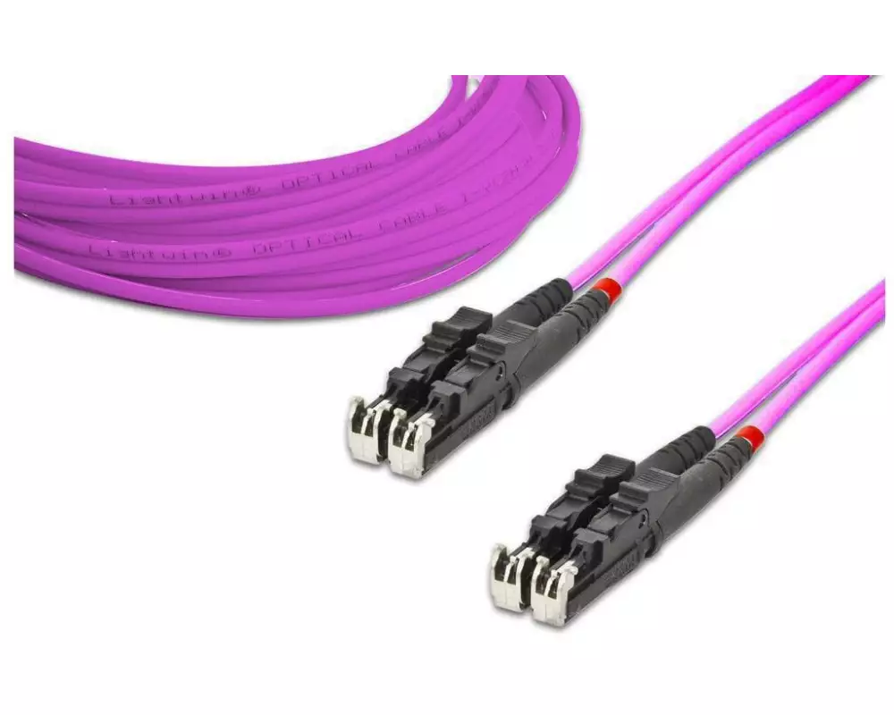 Lightwin LWL-Patchkabel Multimode E2000 – E2000, OM4, Duplex, 2 m