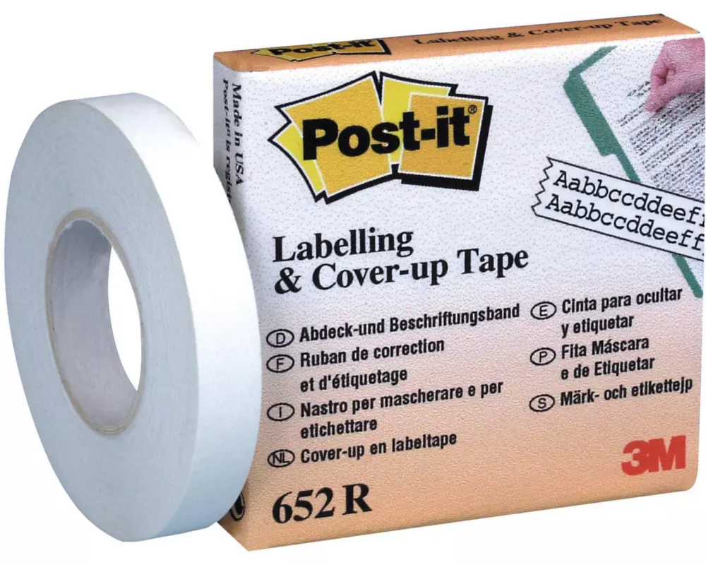 Post-it Beschriftungsband Post-it 8.4 mm x 17.7 m, Weiss