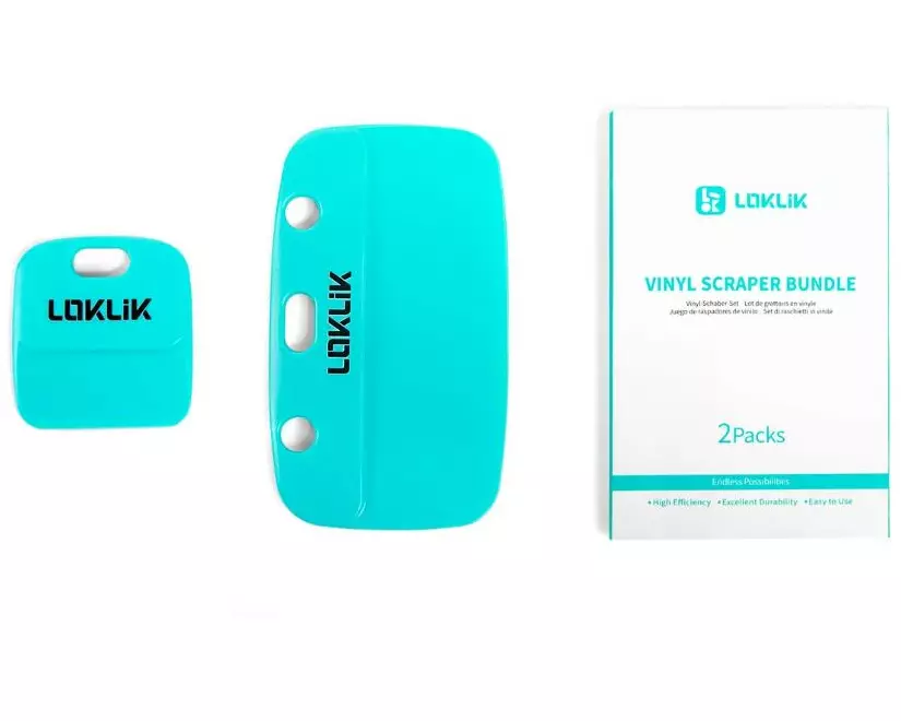 LOKLIK Vinyl Rakel Set Blau, 2 Stück