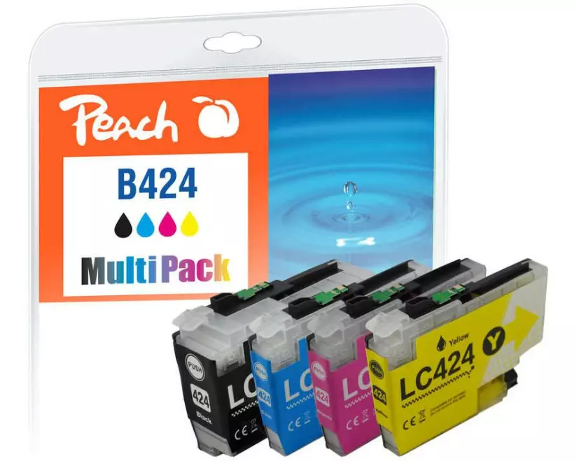 Peach Tinte Brother LC-424 Multipack C/M/Y/BK