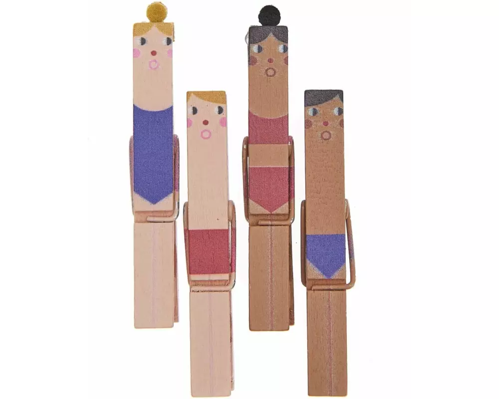 Rico Design Dekoklammer Badegäste 4 Stück