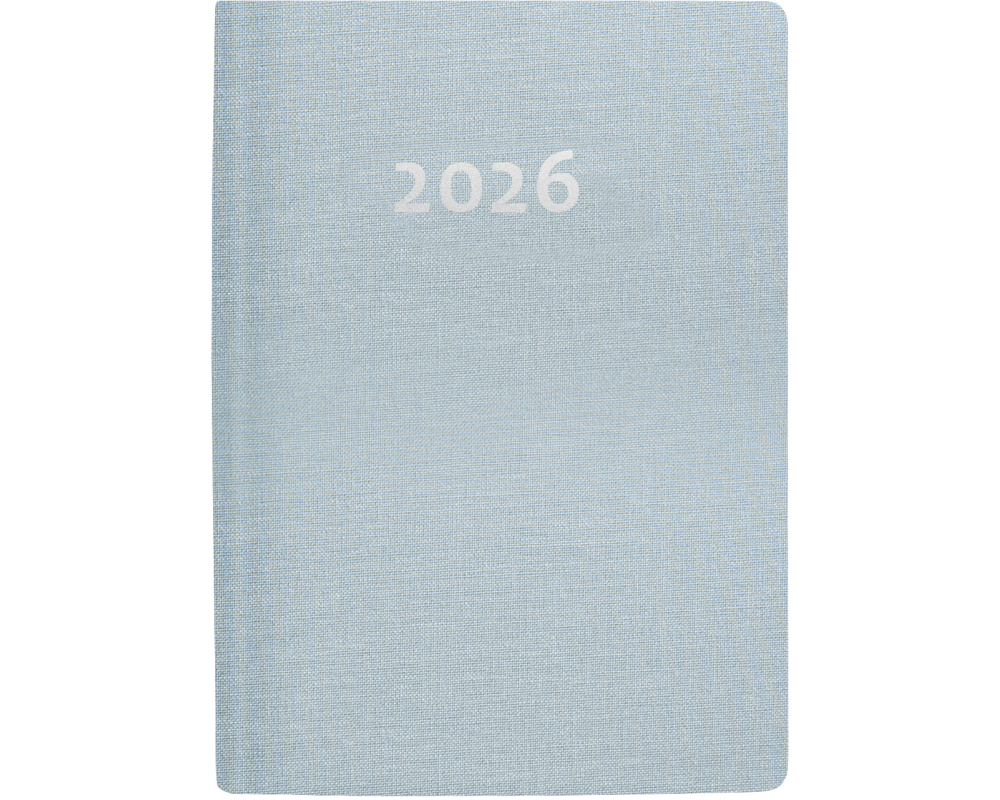 BIELLA Taschenagenda Memento 2026 825401060026U 1W/2S hellblau ML 10.1x14.2cm