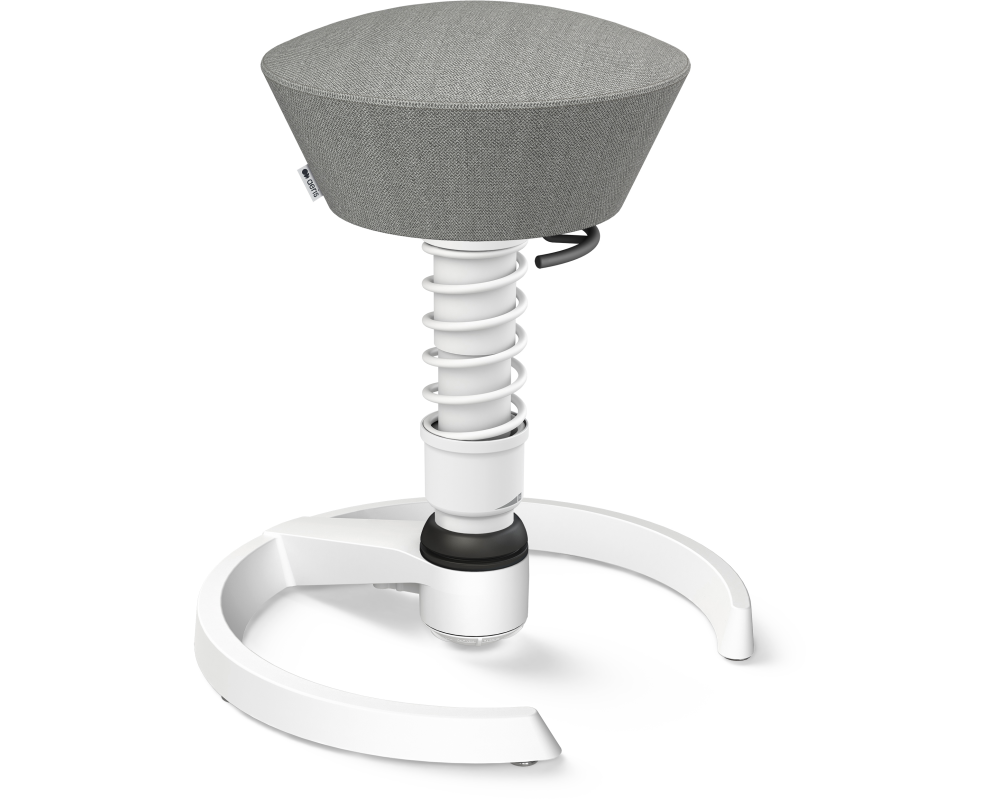 AERIS Sitzhocker Swopper 101STWHWHCP2 grau/weiss, mit Gleiter