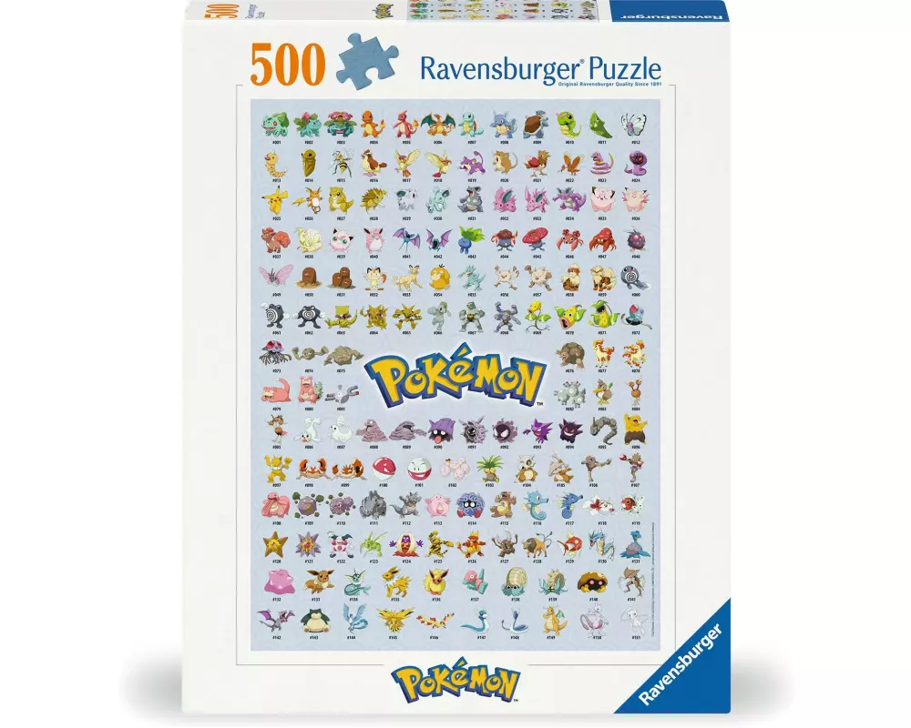 Ravensburger Puzzle Die ersten 151 Pokémon 500 Teile