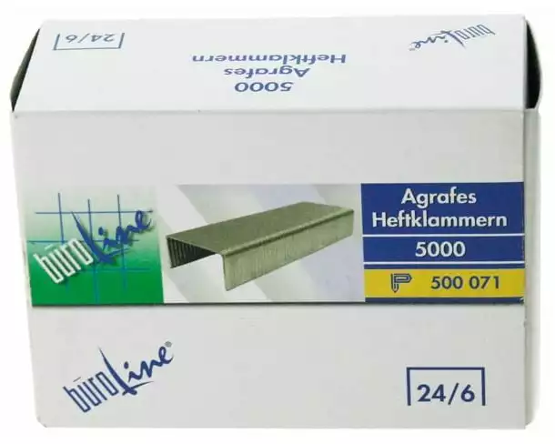 Büroline Heftklammer 24/6 mm 5000 Stück