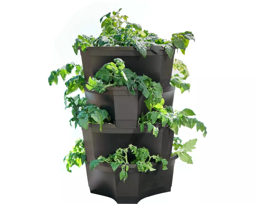 Romberg Kartoffel- und Pflanzturm - 4 Etagen Anthrazit