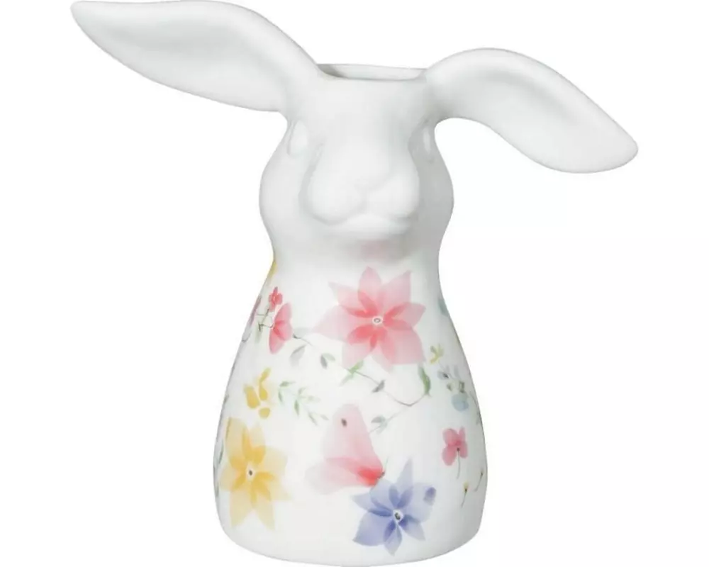 Hutschenreuther Vase Blumenwiese Hase 16 cm