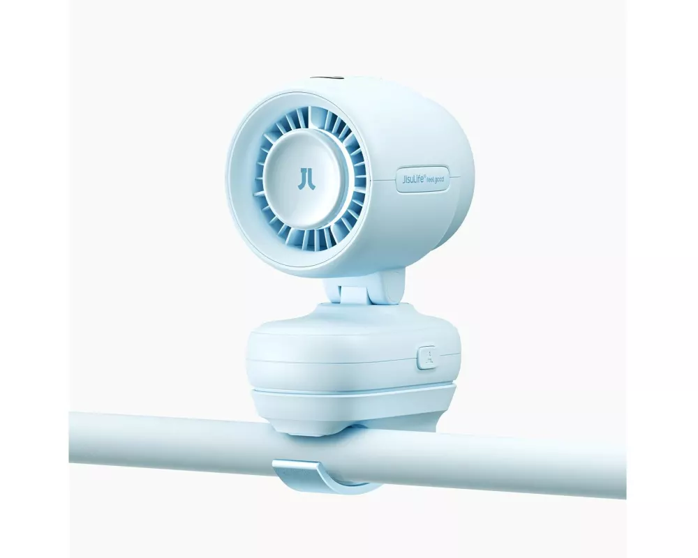 Jisulife Kinderwagen Ventilator Fan 4 Blau