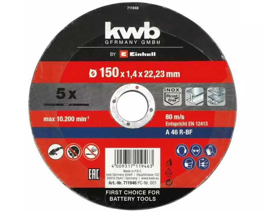 Einhell Trennscheibe Dünn 150 x 1.4