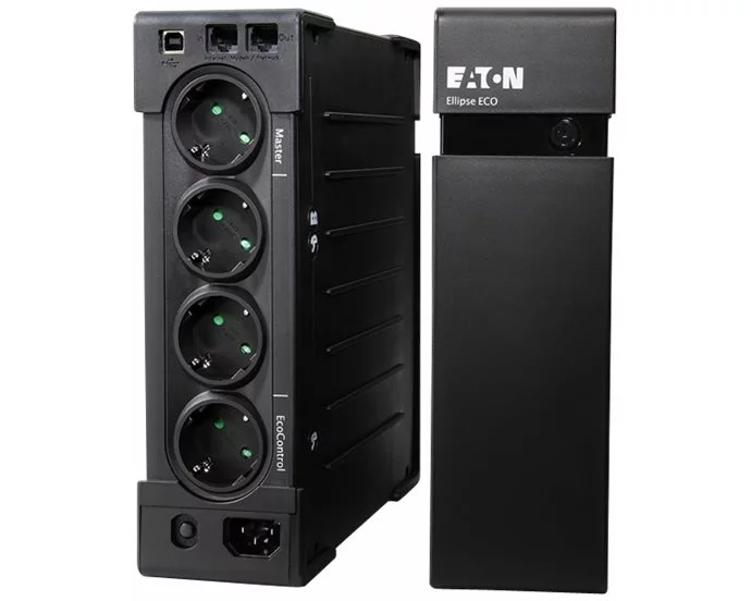 EATON UPS Ellipse ECO 1600 USB DIN rack/tower - AC 230 V - 1000 Watt - 1200 VA - USB - Shuko 8 Output - 2U - 19inch