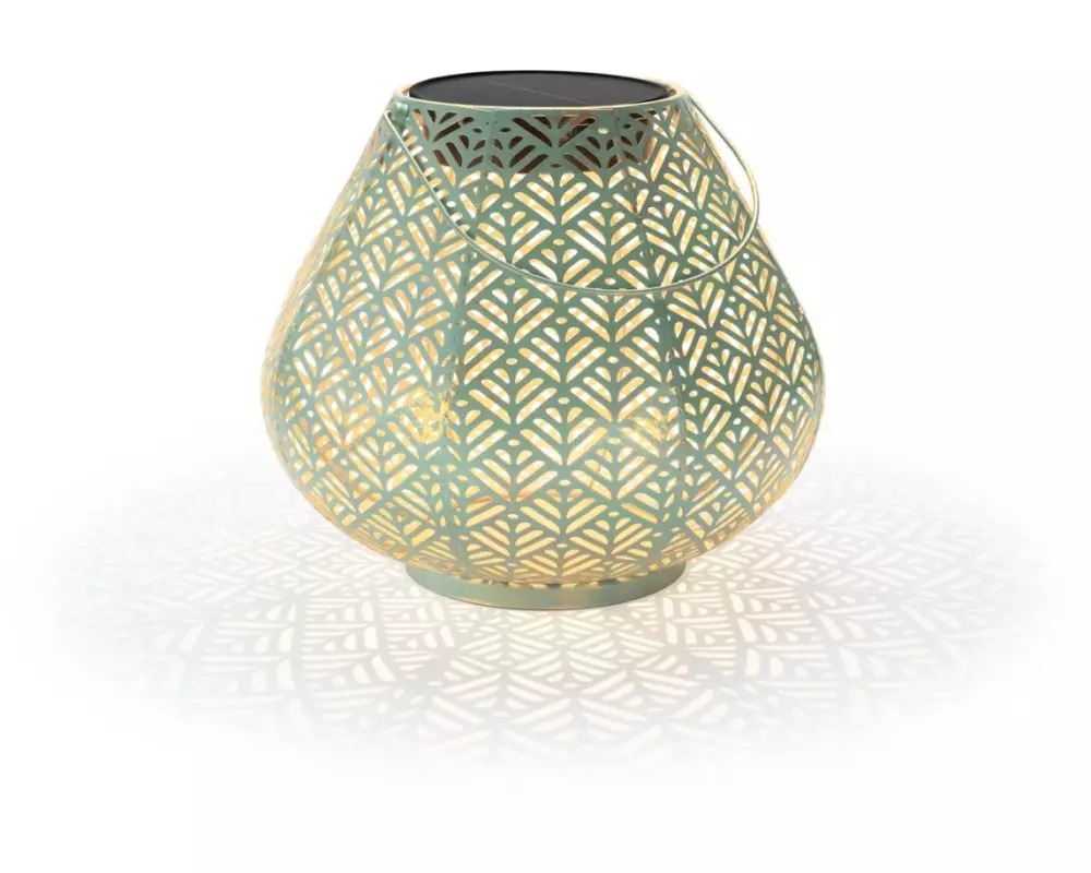STT Laterne Solar Antic Sofia, Ø 29 cm, Aqua