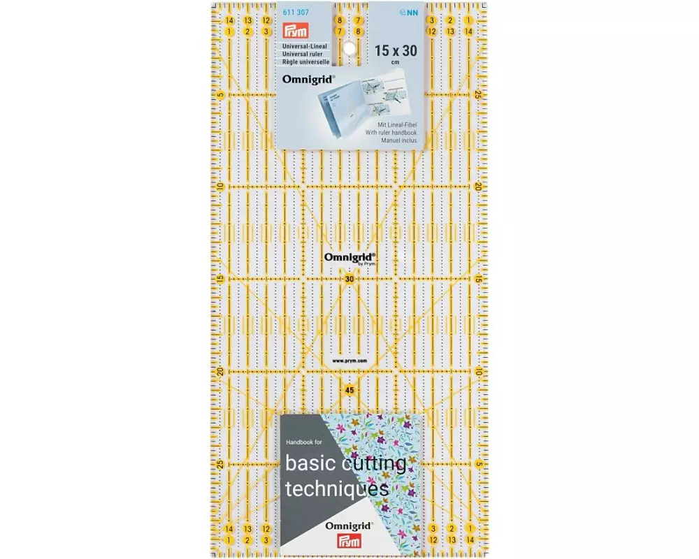 Prym Lineal Universal Omnigrid 15 x 30 cm 1 Stück