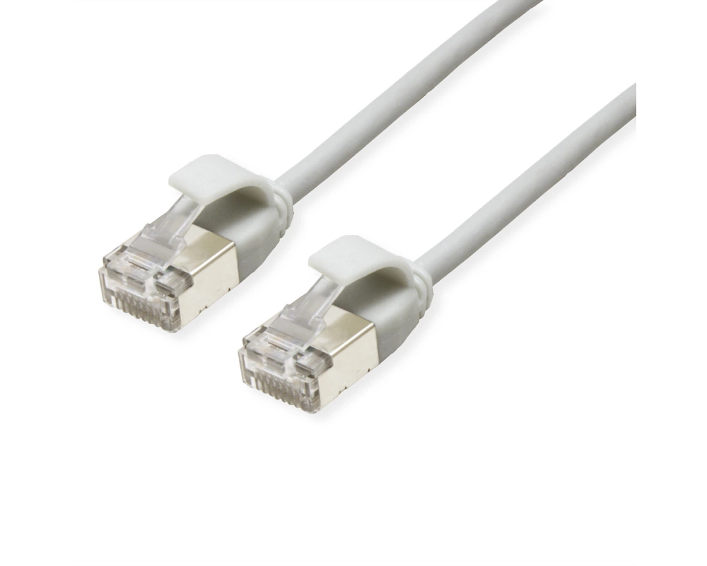 ROLINE U/FTP DataCenter Patchkabel Cat.6A (Class EA), LSOH, slim, grau, 0,5 m