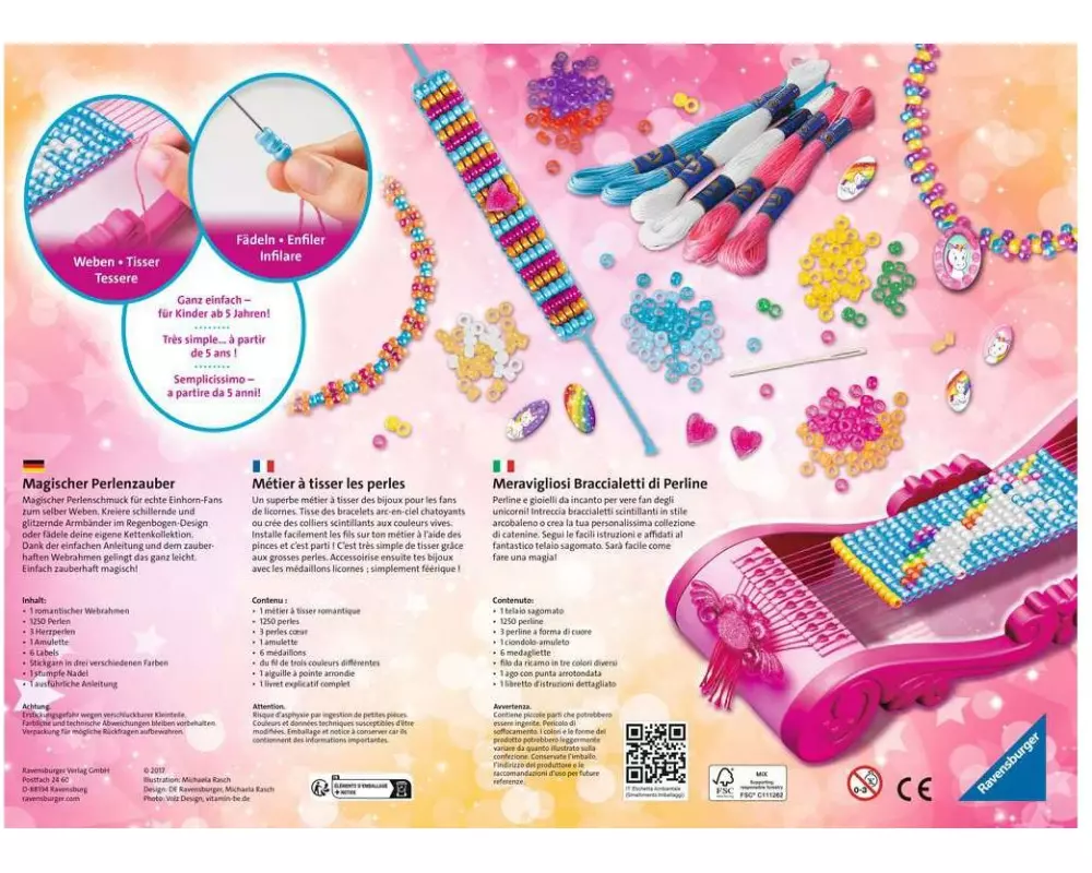 Ravensburger Bastelset Magischer Perlenzauber Einhorn