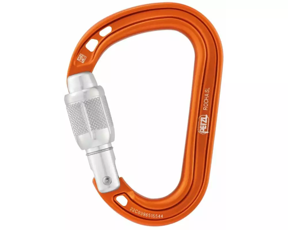 Petzl Rocha Screw Lock Carabiner, Orange