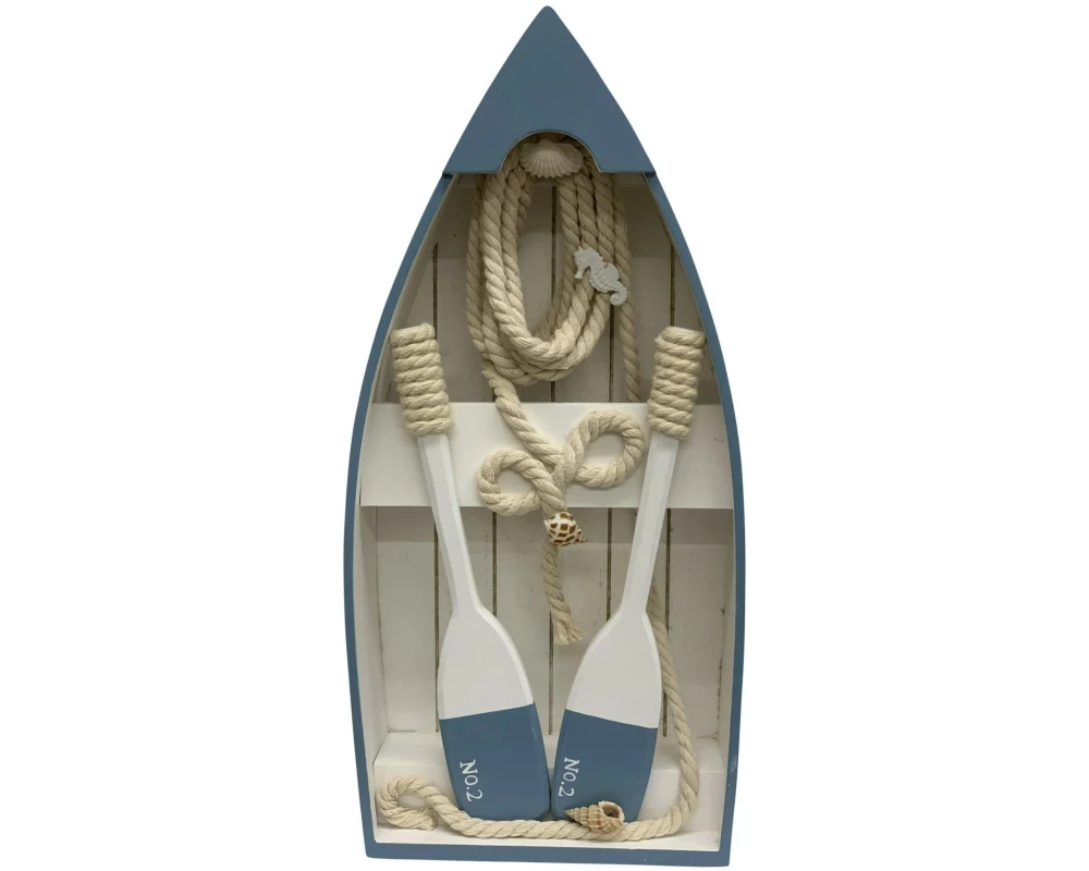 Dameco Aufsteller Holz-Ruderboot 40.5 cm