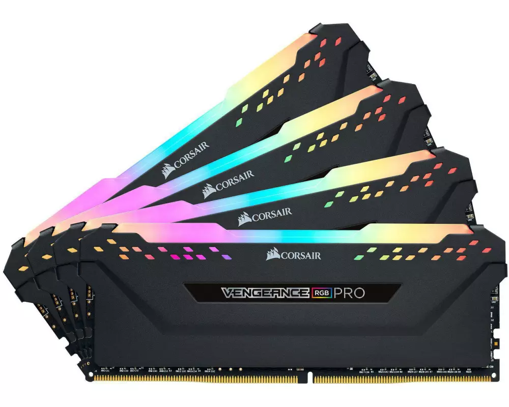 Corsair DDR4-RAM Vengeance RGB PRO Black iCUE 3600 MHz 4x 8 GB