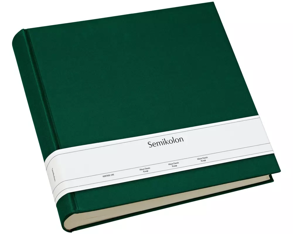 Semikolon Fotoalbum Xlarge 32 cm x 31 cm Dunkelgrün