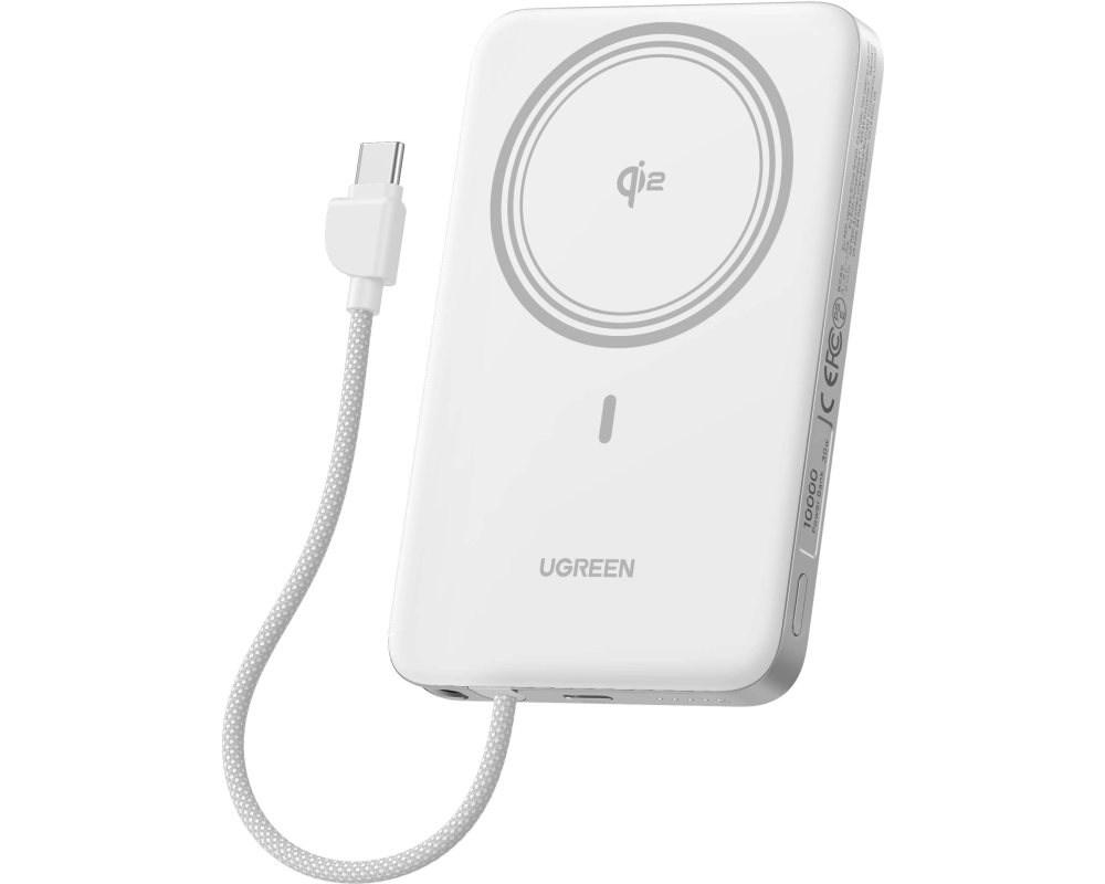 UGREEN MagFlow Air PB,10000mAh,30W 75983B Qi2, Wireless