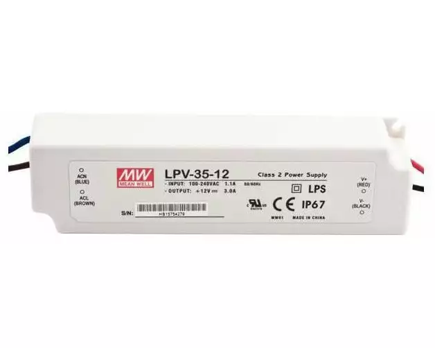 MeanWell LED-Treibernetzgerät 36 W, 12 V