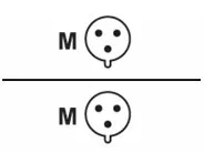 EATON Output cable 32A hardwired to 2x 32A EN60309 plug