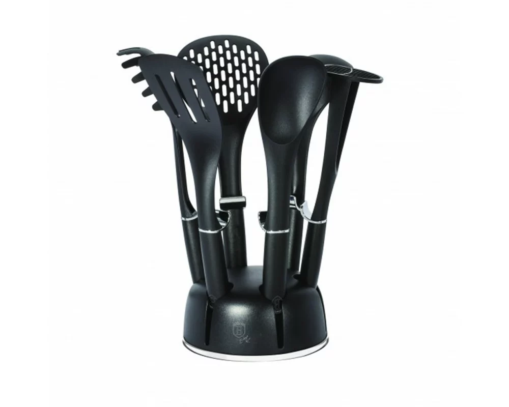 Berlinger Haus 7-teiliges Kochbesteck Set Black Royal Collection