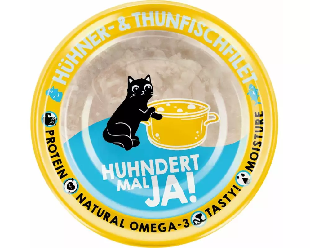 Lucky Lou Nassfutter Extra Food Hühner-&Thunfischfilet in Sud, 70 g