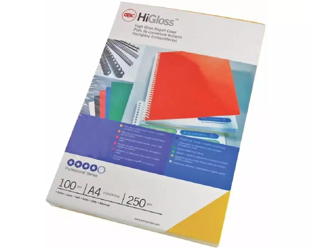 GBC Einbanddeckel Hi Gloss A4 100 Stück, Rot