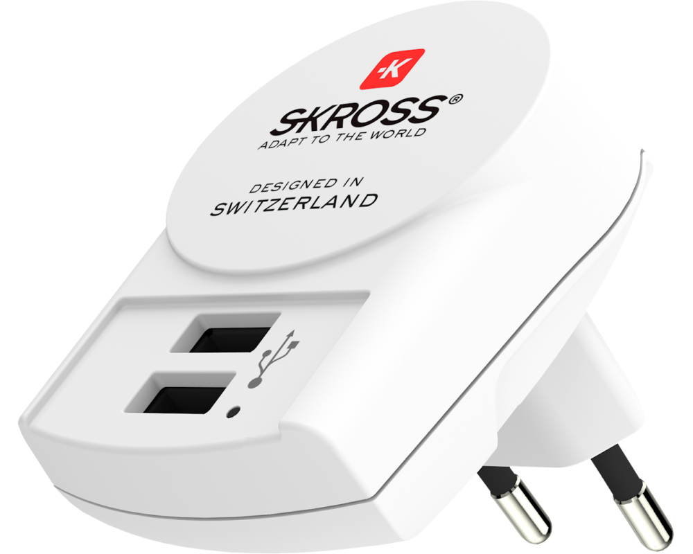 SKROSS Euro USB Charger (2xA) 1.302421