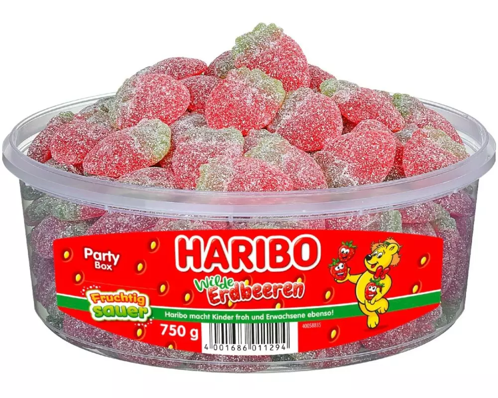 Haribo Wilde Erdbeeren Sauer 750 g