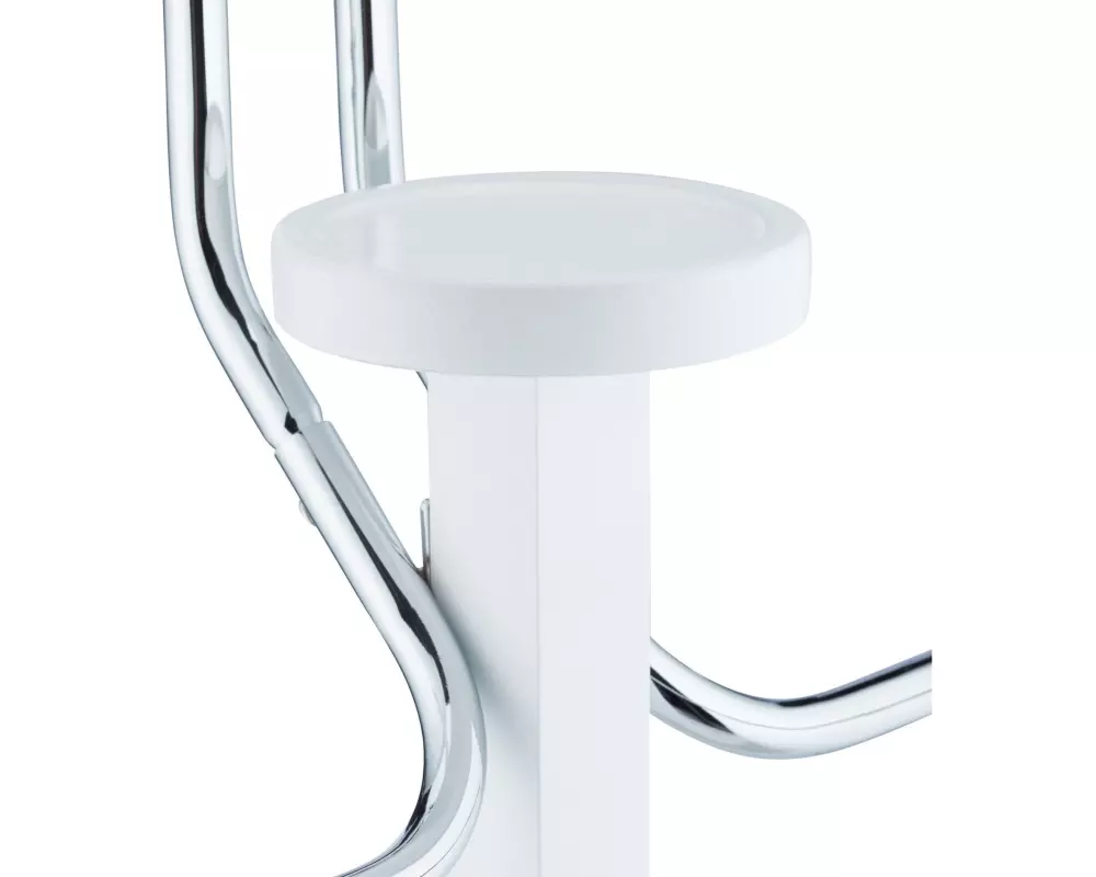 relaxdays Garderobenständer mit Ablage 109.5 x 47 x 30 cm, Weiss