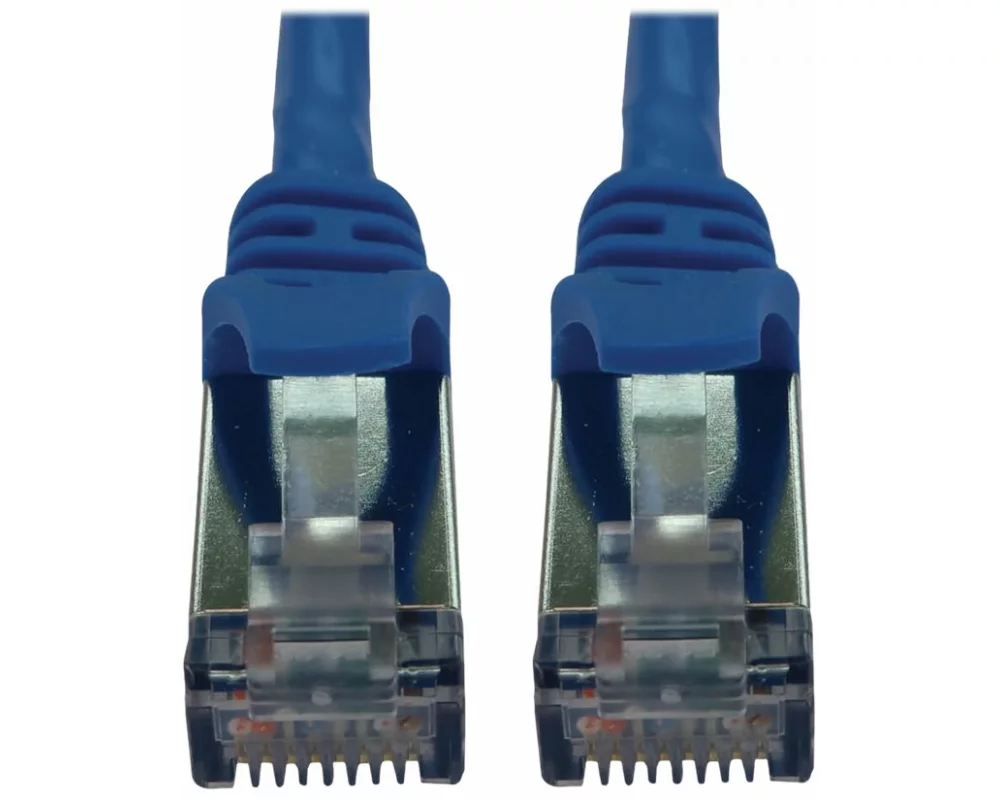 EATON TRIPPLITE Cat6a, 10G, Snagless, Shielded, Slim, STP Ethernet Cable, RJ45, M/M, PoE, Blue, 10 ft. 3.1m