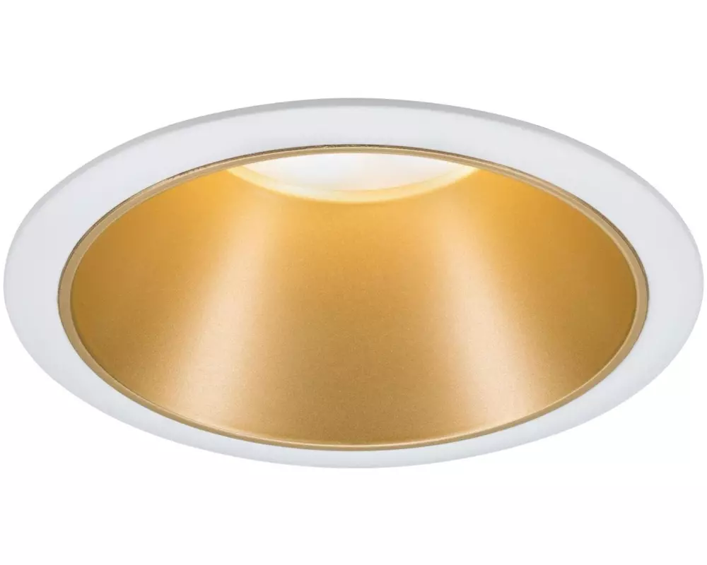 Paulmann Einbauspot Cole, 1 x GU10, 10 W, Weiss/ Gold