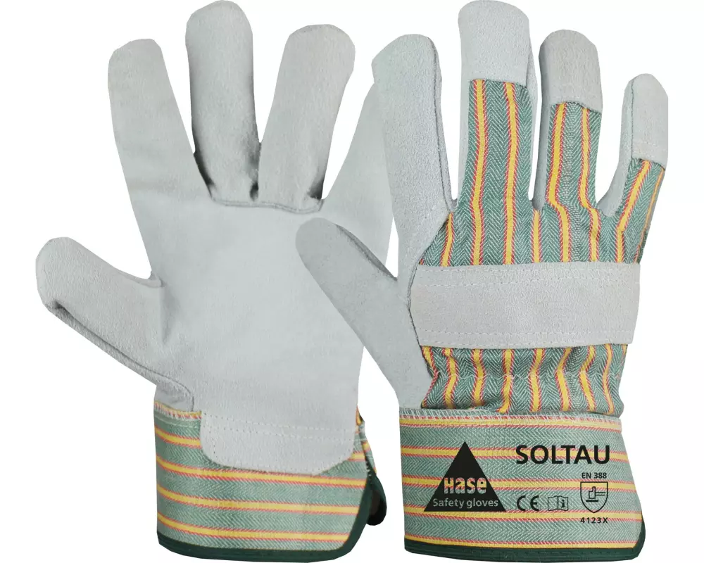 Hase Arbeitshandschuh Soltau Safety 12 Paar Grösse: 6, Weiss
