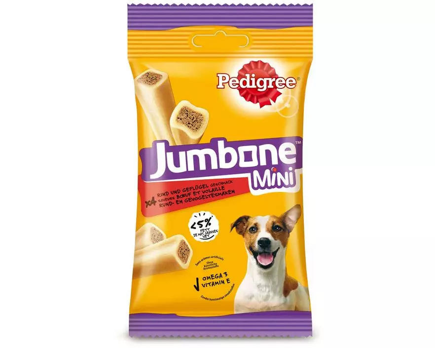 Pedigree Jumbone Mini mit Rind 4 x 40 g
