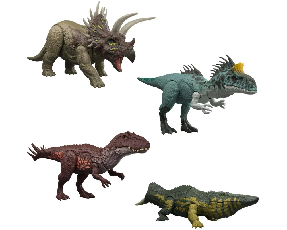 Mattel Jurassic World Wild Roar Triceratops Kunststoff Mehrfarbig