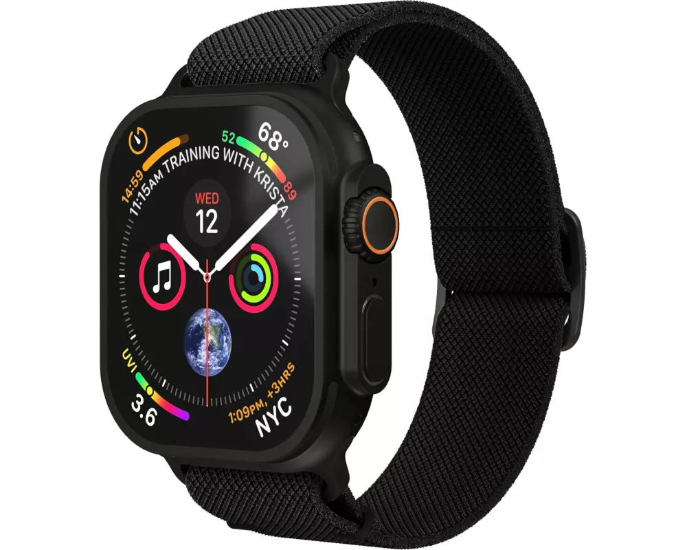 Vonmählen Armband Classic Nylon Loop Apple Watch 40/41/42 mm Black