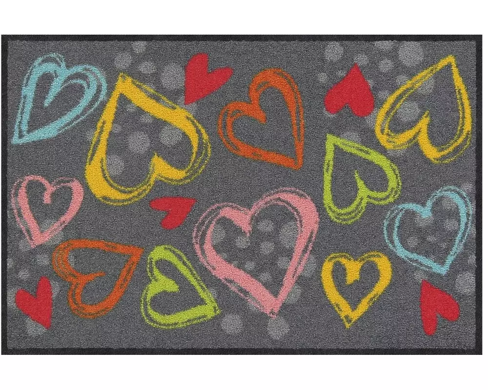 Salonlöwe Fussmatte Valentine Hearts 50 cm x 75 cm