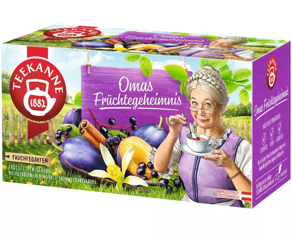 Teekanne Teebeutel Omas Früchtegeheimnis 20 Stück