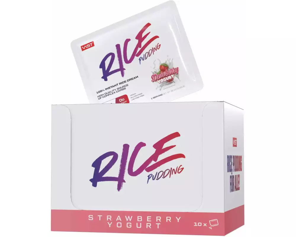 VAST Instant Rice Pudding Box 10x 36.1g Double Vanilla