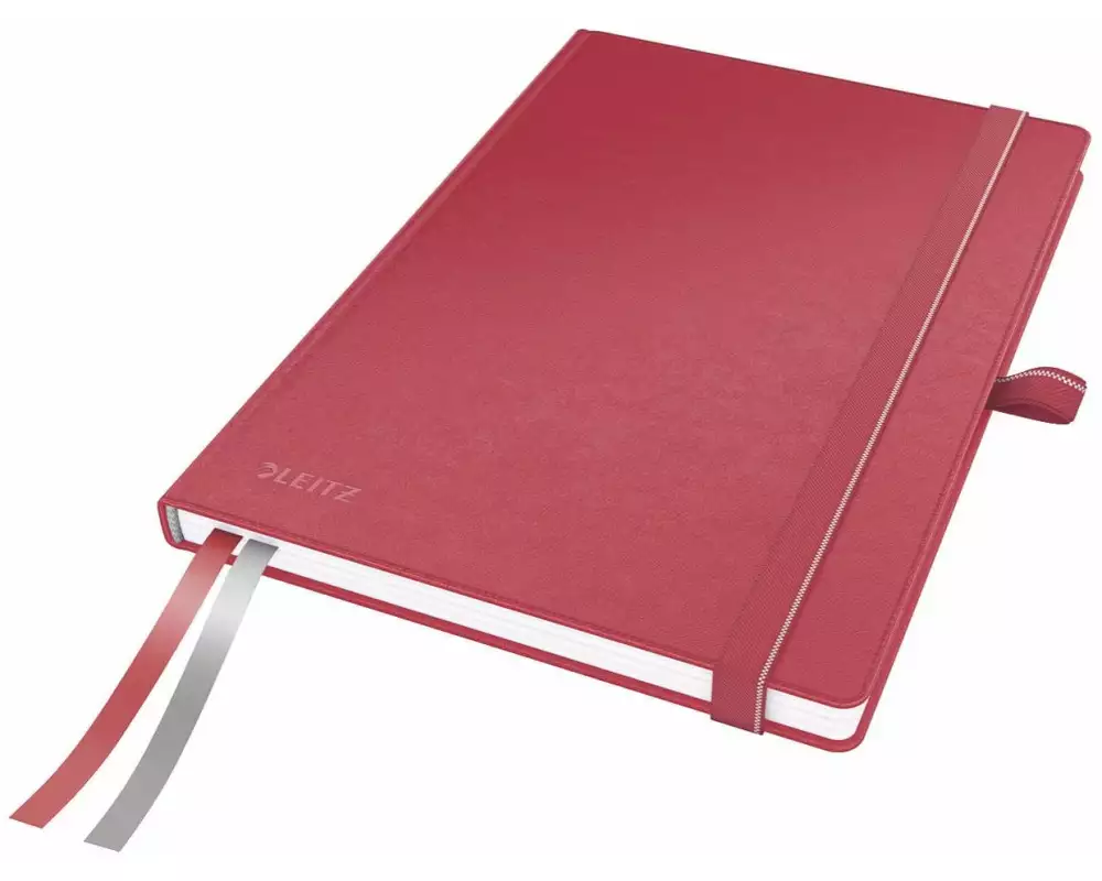 Leitz Notizbuch Notizbuch Complete A5, Kariert, Rot